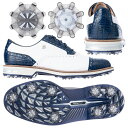 フットジョイ（FOOTJOY） DRYJOYS プレミア ターロウ レース ソフトスパイクシューズ 53929 ホワイト/ネイビー 2021