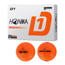 本間ゴルフ（HONMA） D1 ボール BT2401 オレンジ 1ダース 2024