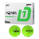 本間ゴルフ(HONMA) D1 ボール BT2401 グリーン 1ダース 2024