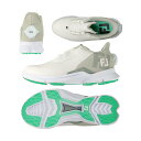 フットジョイ(FOOTJOY) FUEL(フューエル) Boa スパイクレスレディースシューズ 91292 ホワイト/グレー/ミント 2025