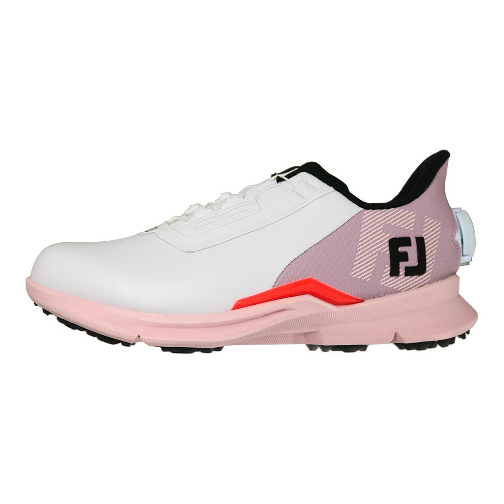 フットジョイ（FOOTJOY） FUEL（フューエル） Boa スパイクレスレディースシューズ 93792 ホワイト/ピンク/コーラル 2025