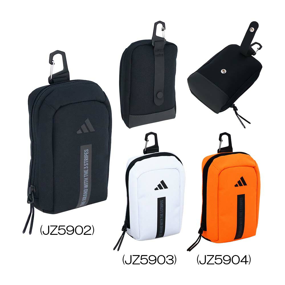 メーカー名アディダス（Adidas） 基本仕様 素材ポリエステル サイズ約15×10×5cm 取扱いカラー(JZ5902)ブラック、 (JZ5903)ホワイト、(JZ5904)ルシッドオレンジ 取扱い一覧 カラー (JZ5902)ブラック 在庫 (JZ5902)ブラック (JZ5903)ホワイト 在庫 (JZ5903)ホワイト (JZ5904)ルシッドオレンジ 在庫 (JZ5904)ルシッドオレンジ 商品説明 複数の収納オプション付きで必需品を簡単に取り出せるゴルフバッグ。洗練されたデザインで、必需品を手元で管理する際に便利。革新的な収納方法を採用した、考え抜かれたデザインのこのポーチは、自分のギアを取り出しやすく、プレーンウィーブ構造で耐久性も長持ち。コンパクトなフォルムで持ち運びが簡単。機能性とスタイルを兼ね備え、パフォーマンスを重視したゴルフ用アクセサリーに対するアディダスのこだわりを反映した一品。