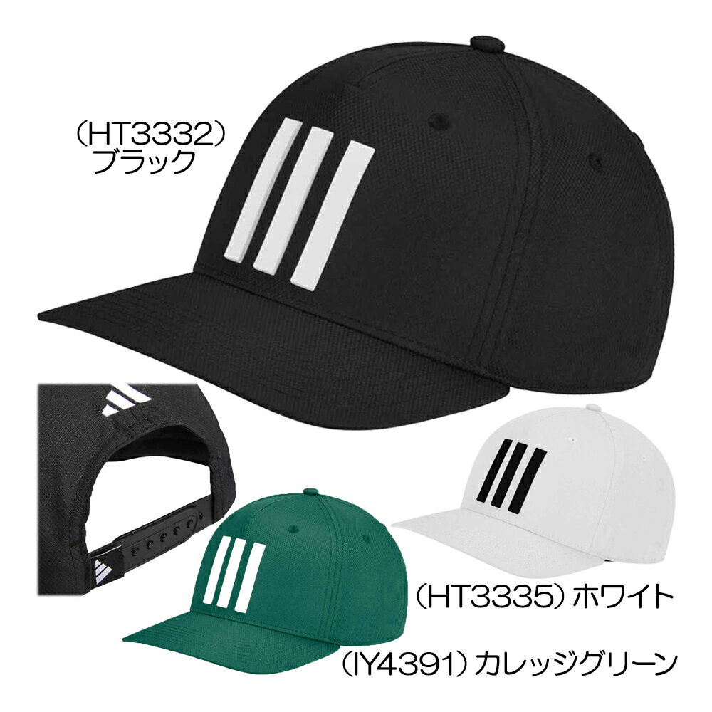 アディダス（Adidas） ツアー スリーストライプキャップ ENI99 メンズゴルフキャップ 2024秋冬