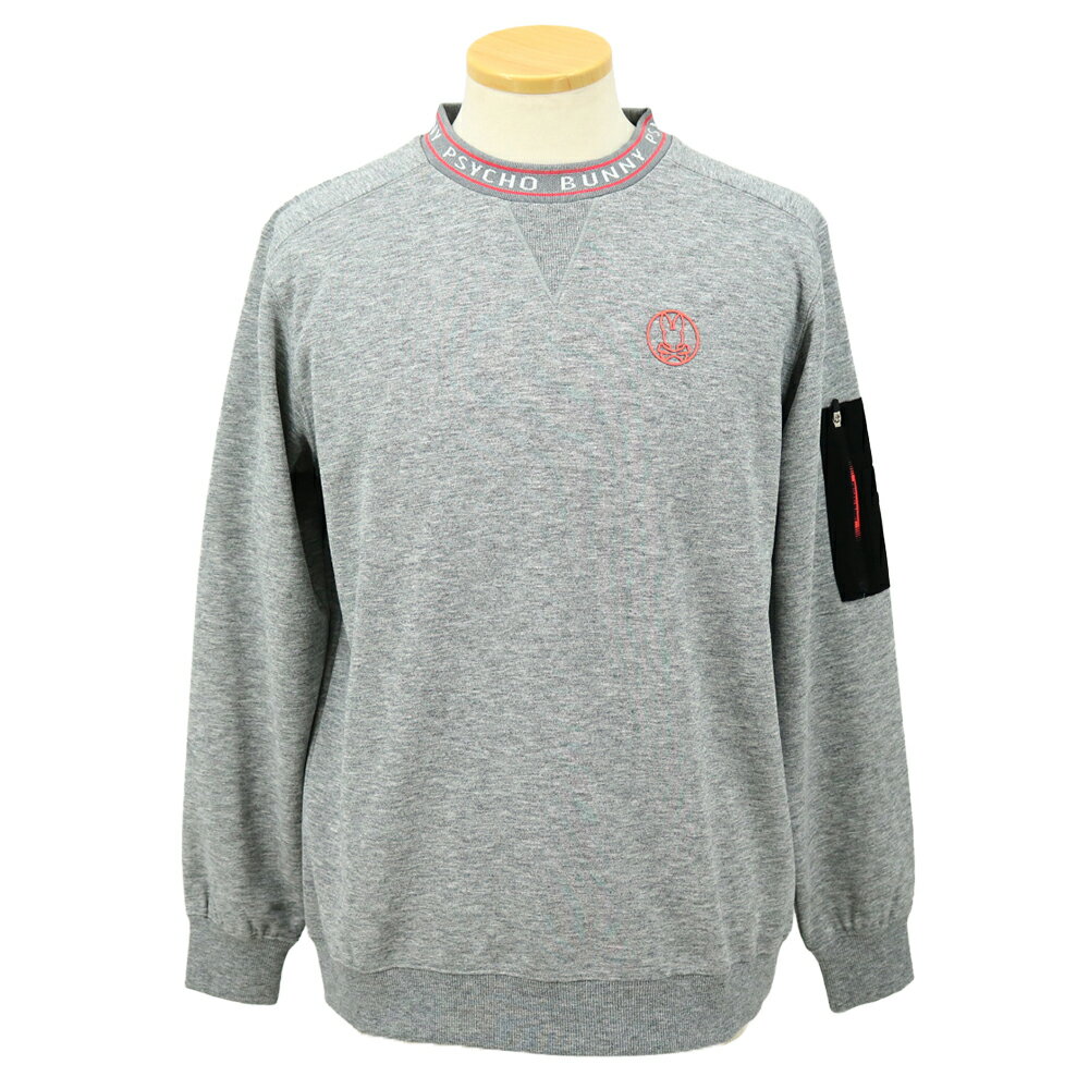 サイコバニー（PsychoBunny） バニーマーククルーネックスウェットプルオーバー GF651 メンズウェア 25 秋冬モデル