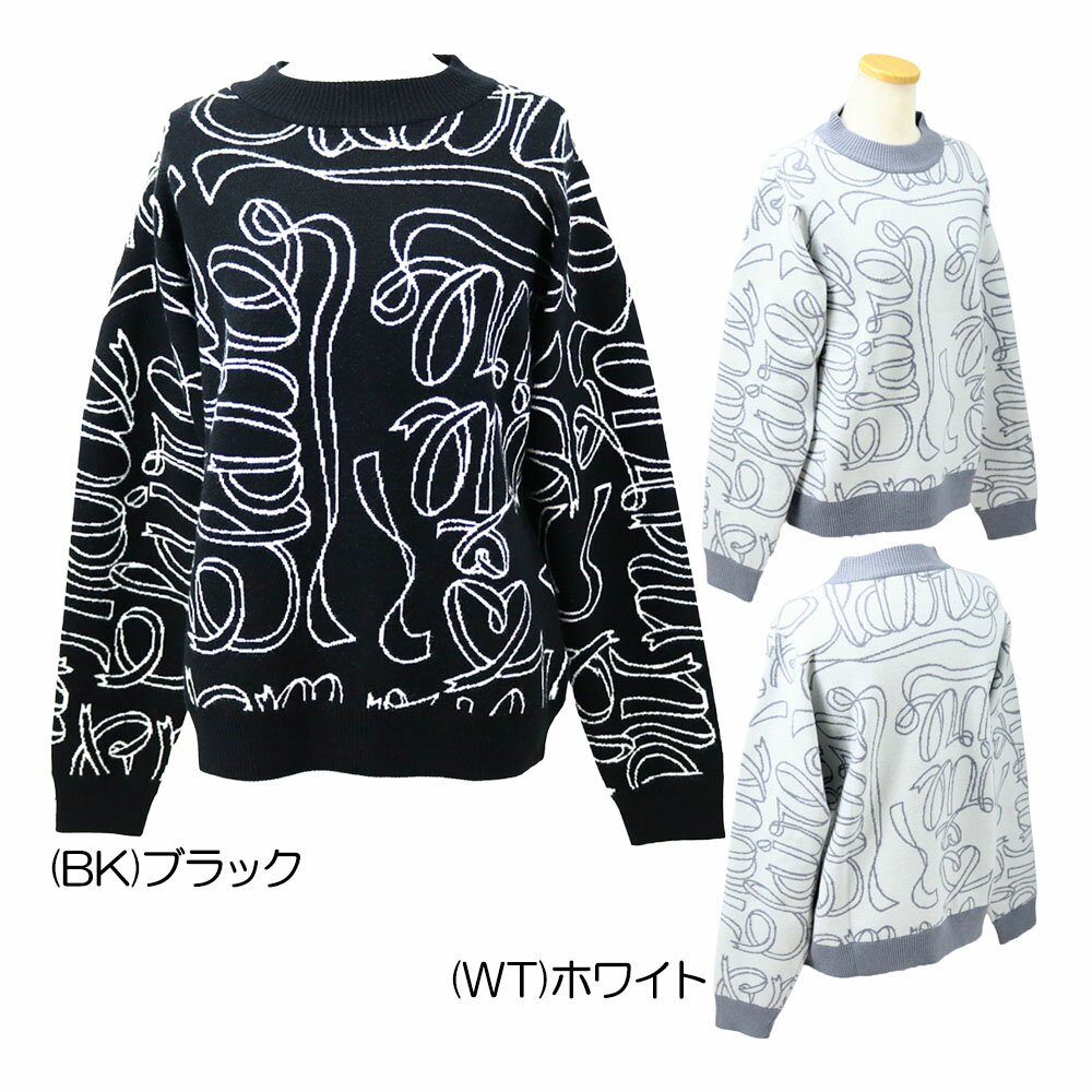 マリクレール（marie_claire） リボンロゴクルーネックセーター735-750 レディースウェア 25 秋冬モデル