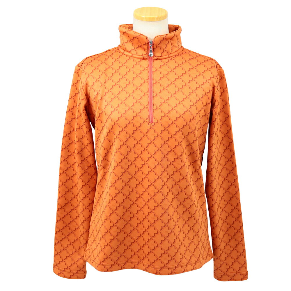 マリクレール（marie_claire） モノグラム柄長袖ジップアップシャツ 735-558 レディースウェア 25 秋冬モデル