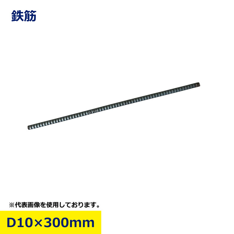 D10 鉄筋 300mm 1本 建築資材 建材 土木資材 コンクリート補強 基礎工事 外構工事 エクステリア DIY補..