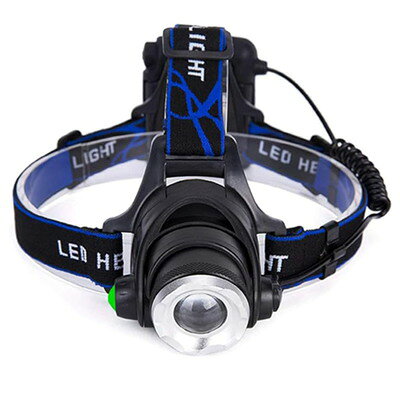 充電式LEDヘッドライト ズーム搭載 N-HDL-001 (日機直販)