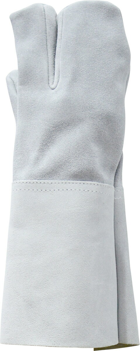 床皮溶接用手袋　3本指　袖長　牛床革　熔接　溶接　溶断　保護