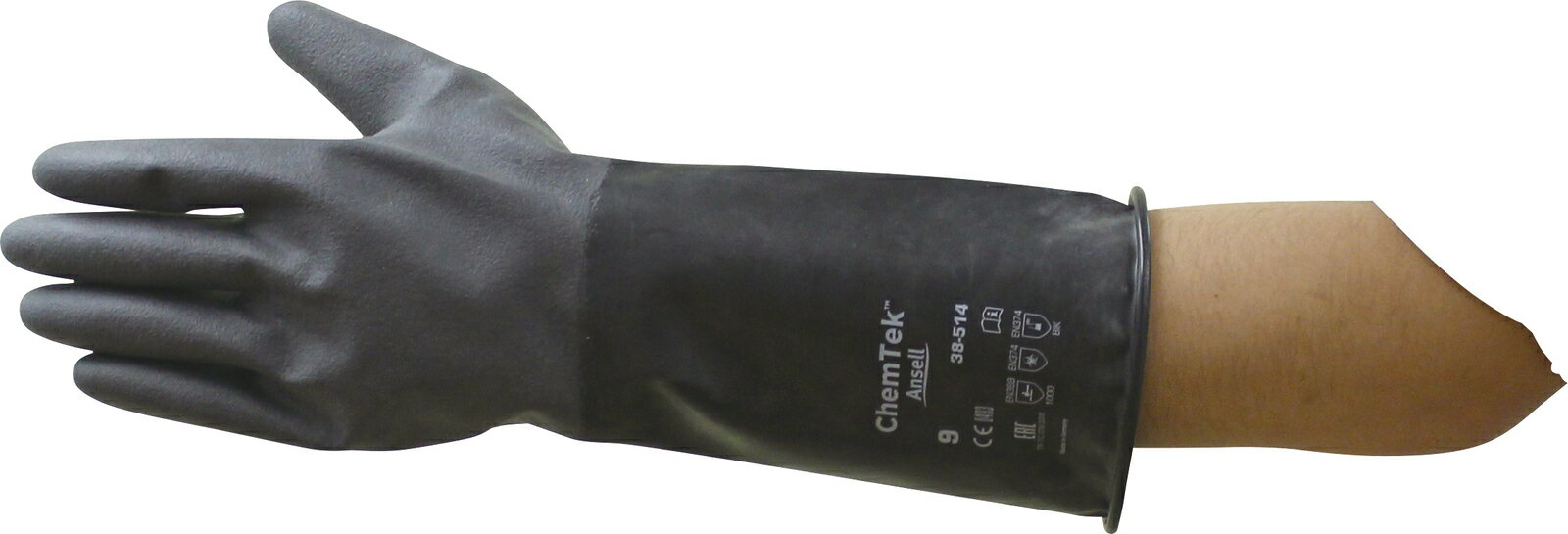 NIKKO【日本光器製作所】化学防護手袋　38-514　サイズ：S~XL【研究開発・メンテナンス・機械設備・食..