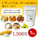 コーンスターチ 1kg 1袋 Y-4PN 【 遺伝子組換え混入防止管理済 】 デンプン 澱粉 でんぷん 唐揚げ 天ぷら 揚げ物 製パン カスタード ケーキ デンプン 澱粉 でんぷん ドーナツ チュロス クッキー パウンドケーキ 食パン 2