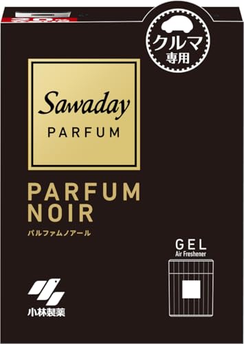 サワデー 車用 パルファム ノアール 消臭芳香剤 ゲルタイプ 車 消臭剤 消臭 芳香剤 110g