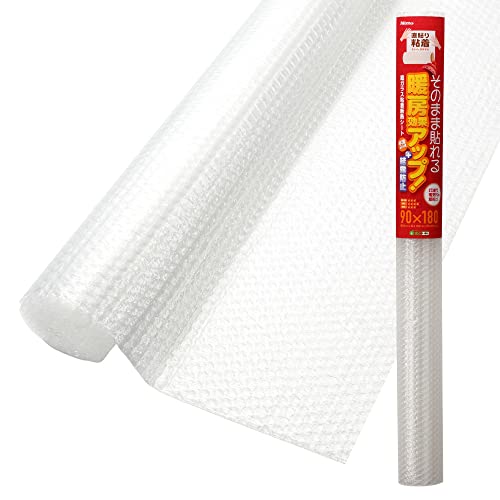 窓ガラス 粘着 断熱シート フォーム 結露防止 粘着 平滑ガラス用 そのまま貼れる 窓 防寒 リビング 寝室 幅90c×長さ1.8 1枚入 E