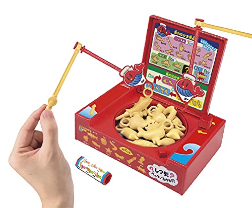 家族や友だちが集まったときに、みんなで一緒に遊べるゲームを探していませんか。釣り竿で釣って点数を競う釣りゲームなら、みんなで遊べますよね。こちらは、お菓子の「おっとっと」の釣りゲームで、釣り竿2本で「海のなかま」を釣って遊ぶ、メガハウスのどこでもおっとっと うぉっと! フィッシングです。■ 主な特長お菓子「おっとっと」の釣りゲームです。ツマミを回すと「海のなかま」のいる部分が回転し、釣り竿で釣っていきます。「海のなかま」は種類によってポイントが違い、獲得ポイントのいちばん高い人の勝ちです。サイコロで出た「海のなかま」をねらって釣るゲームなど、4つの遊び方があります。電池は使いません。■ サイズ・仕様セット内容:本体1個、釣り竿2本、海のなかま14個+1個(秘密の仲間)、取扱説明書1枚サイズ:24×19×9cm重さ:290g主な素材:紙対象年齢:6歳以上