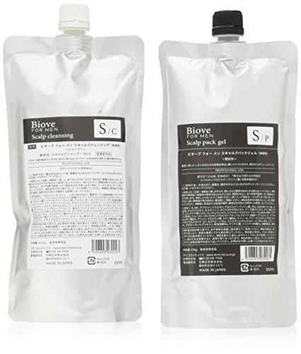 Biove FOR MEN　ビオーブ　フォー　メン　スキャルプクレンジング　450ml　＆　スキャルプパックジェル　450g　セット 送料　無料