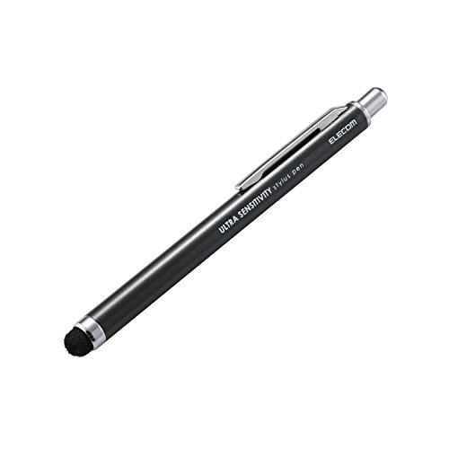 エレコム タッチペン 超高感度タイプ ノック式 [ iPhone iPad android で使える] ブラック P-TPCNBK 送料　無料