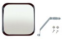 MYST(マイスト) ガレージミラー 補助用(~5mまで) 四角形 黒色 約150×150mm (5134) 送料 無料