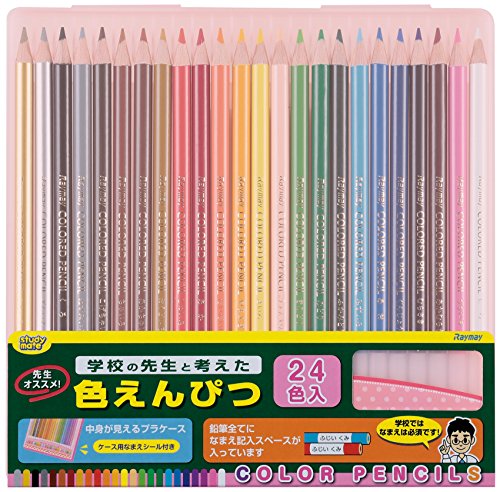 樂天商城 - レイメイ藤井 色鉛筆 24色 先生おすすめ ピンク RE142 送料　無料