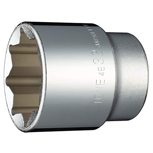 トネ(TONE) ソケット(8角) 4E-32 差込角12.7mm(1/2) 二面幅32mm 送料　無料