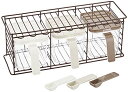 パール金属 調味料 ストッカー 3個セット 縦・横兼用ラック付 レストII HB-1855 送料 無料
