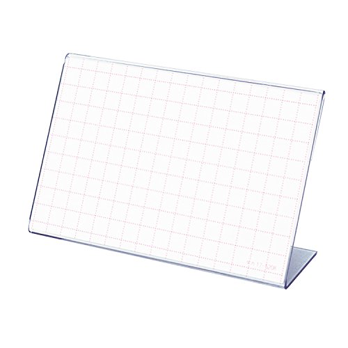 ササガワ(Sasagawa) タカ印 ポップ スタンド カード立 L型 34-3320 透明 68×96mm表示 10個 送料　無料
