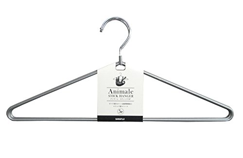 サワフジ アニマーレ すべらない スティックハンガー5本組 シルバー AN-13-5P 送料　無料