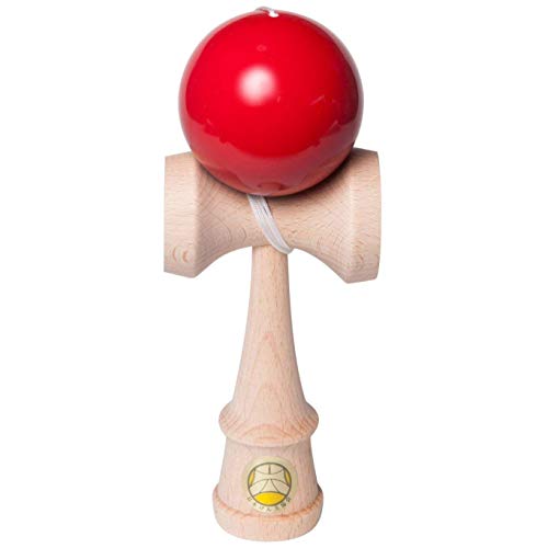 日本けん玉協会認定 New 競技用けん玉「大空」単色 赤 国産品 (OZORA KENDAMA) 送料　無料