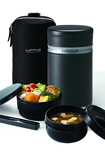 アスベル ステンレス保温ランチボックス バッグ付 「ランタスBS」 ブラック HLB-B1040N 送料 無料