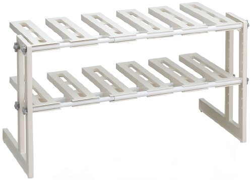 Belca キッチン 日本製 収納 そのままin シンク下フリーラック2段 伸縮タイプ 幅50~75×奥行30.3×高さ39.9cm 送料 無料