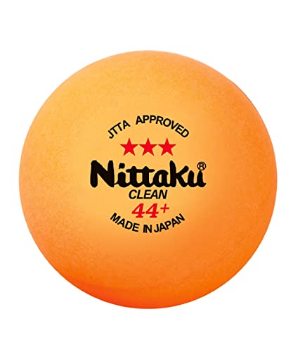 ニッタク(Nittaku) 卓球 ボール ラージ3スター クリーン 1ダース ラージボール 公認球 ボール 抗菌 44mm NB164 送料　無料