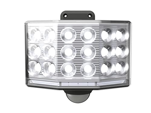 ムサシ 9Wワイド フリーアーム式LED乾電池センサーライト LED-170 ブラック 送料　無料