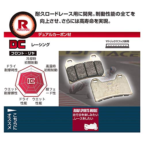 キタコ(KITACO) SBS ブレーキパッド 806DC デュアルカーボン GSX-R600/750/1000 GSX1300Rハヤ 送料　無料