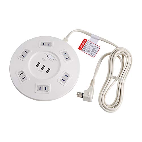 エルパ (ELPA) 耐雷丸形USBタップ 電源タップ 延長コード 100V 2m 6個口 USBポート3個口 WLS-LS602RU 送料 無料 エルパ (ELPA) 耐雷丸形USBタップ 電源タップ 延長コード 100V 2m 6個口 USBポート3個口 WLS-LS602RU 送料 無料