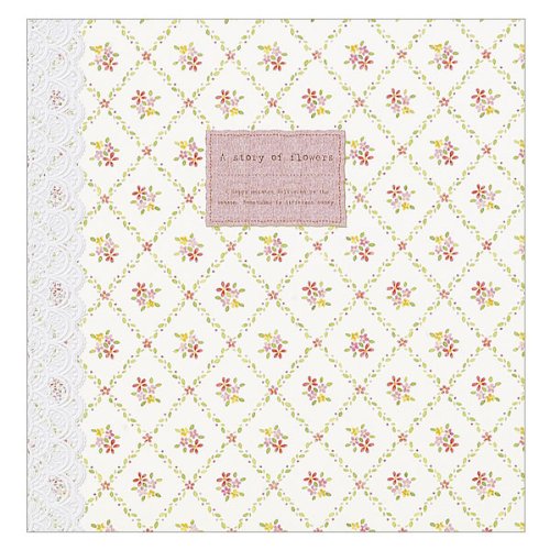 ナカバヤシ フエルアルバム Lサイズ メロディーズ オブ フラワーズ W LPF-1004-2 送料　無料