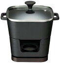 イシガキ 鉄鋳物 約幅18.5×奥行14.5×高さ17m 容量約980ml IH対応 デリッシュ・ライフ COLOスクエアポット ガラ 送料 無料
