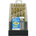 KENOH チタンコート 鉄工ドリルセット 19PC 送料 無料
