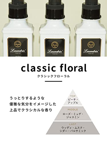 ランドリン 液体 柔軟剤 クラシックフローラル 600ml 送料　無料 2