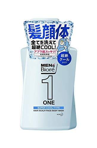 メンズビオレ ONE オールインワン全身洗浄料 超絶クール リフレッシュグリーンの香り ポンプ 480ml ボディソープ 爽快なリフレ 送料 無料