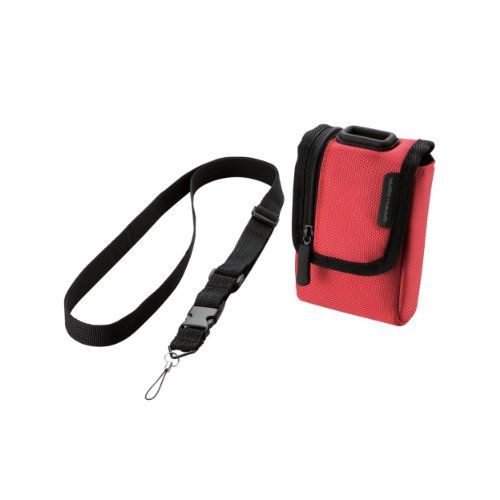 エレコム デジタルカメラケース ネックストラップ付 [ 参考収容寸法:65×105×35mm ] レッド DGB-056RD 送料 無料