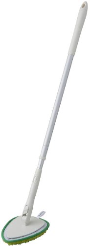 山崎産業 お風呂掃除 バス床 ブラシ 伸縮 ユニットバスボンくん グリーン 156672 送料　無料