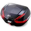 GIVI(ジビ) バイク用 リアボックス モノキー 47L V47NN 未塗装ブラック(カーボン調パネル) レッドレンズ 92471 送料 無料
