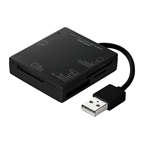 サンワサプライ USB2.0 カードリーダー ADR-ML15BKN 送料　無料