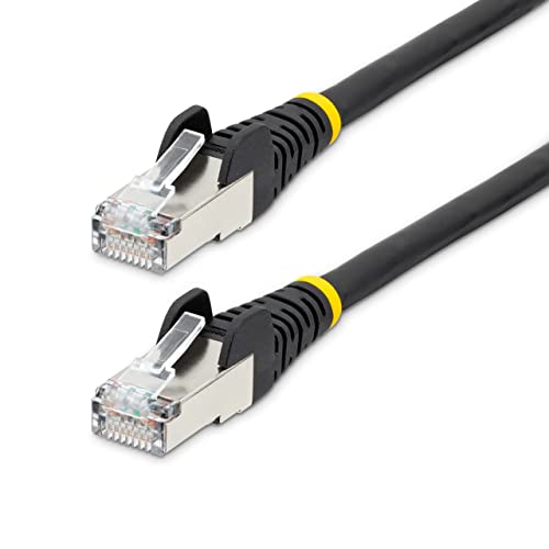 ・ブラック NLBK-150-CAT6A-PATCH・CAT6A イーサネットケーブル：ハイパフォーマンスイーサネットケーブル／エラーフリー1/2.5/5/10Gbpsマルチギガビット、マルチスピード接続対応／低クロストーク（NEXT）／リターンロス（RL）／ANSI/TIA-568.2-D規格適合／フルークLANケーブル性能試験済／ETL認定・シールドCAT6Aケーブル：シグナルインテグリティの向上とノイズ・電磁波（EMI/RFI）干渉からの保護。ホイル加工ツイストペア線。編組シールド付き被覆保護カバー。金めっきピン採用のRJ45コネクター・100W POWER OVER ETHERNET： 線材に100%銅を使用した撚り線ケーブルは、他ブランドの低品質な銅クラッドアルミ線とは異なり、エラーのないデータ通信と安定したPoE電力を提供。100W PoE++までのPoEデバイスに対応。IEEE 802.3bt（タイプ4以下）準拠・耐久性の高いLSZHジャケット採用：PVCフリーの低発煙ゼロハロゲン（LSZH）ケーブルジャケットは、PVCに比べて火災時に発生する腐食性の煙