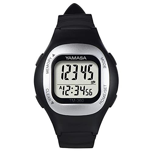 山佐時計計器 ウォッチ万歩計(WATCH MANPO) ブラック [腕時計式万歩計] 送料　無料