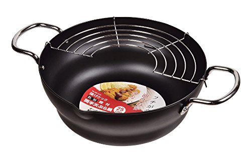 パール金属 揚げクック 鉄製段付両手 天ぷら鍋 25cm HB-1375 送料　無料