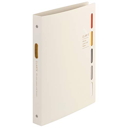 乐天商城 - マルマン ルーズリーフ バインダー B5 クラルテ 26穴 アイボリー F311-14 送料　無料
