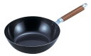 パール金属 軽い 炒め鍋 28cm IH対応 鉄フライパン 深型 ブラゾン 日本製 H-8153 送料 無料