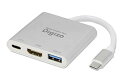 プリンストン Digizo PD60W対応 Type-C HDMI変換アダプター 4K対応 USB3.0x1 PC Switch PU 送料　無料