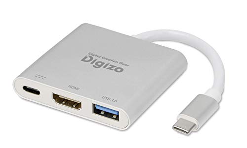 プリンストン Digizo PD60W対応 Type-C HDMI変換アダプター 4K対応 USB3.0x1 PC Switch PU 送料 無料
