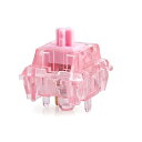 Dawn Pink 38gf リニア メカニカル キーボードスイッチ POMステム付き 5ピン スイッチセット 半透明PCハウジング 30ピー